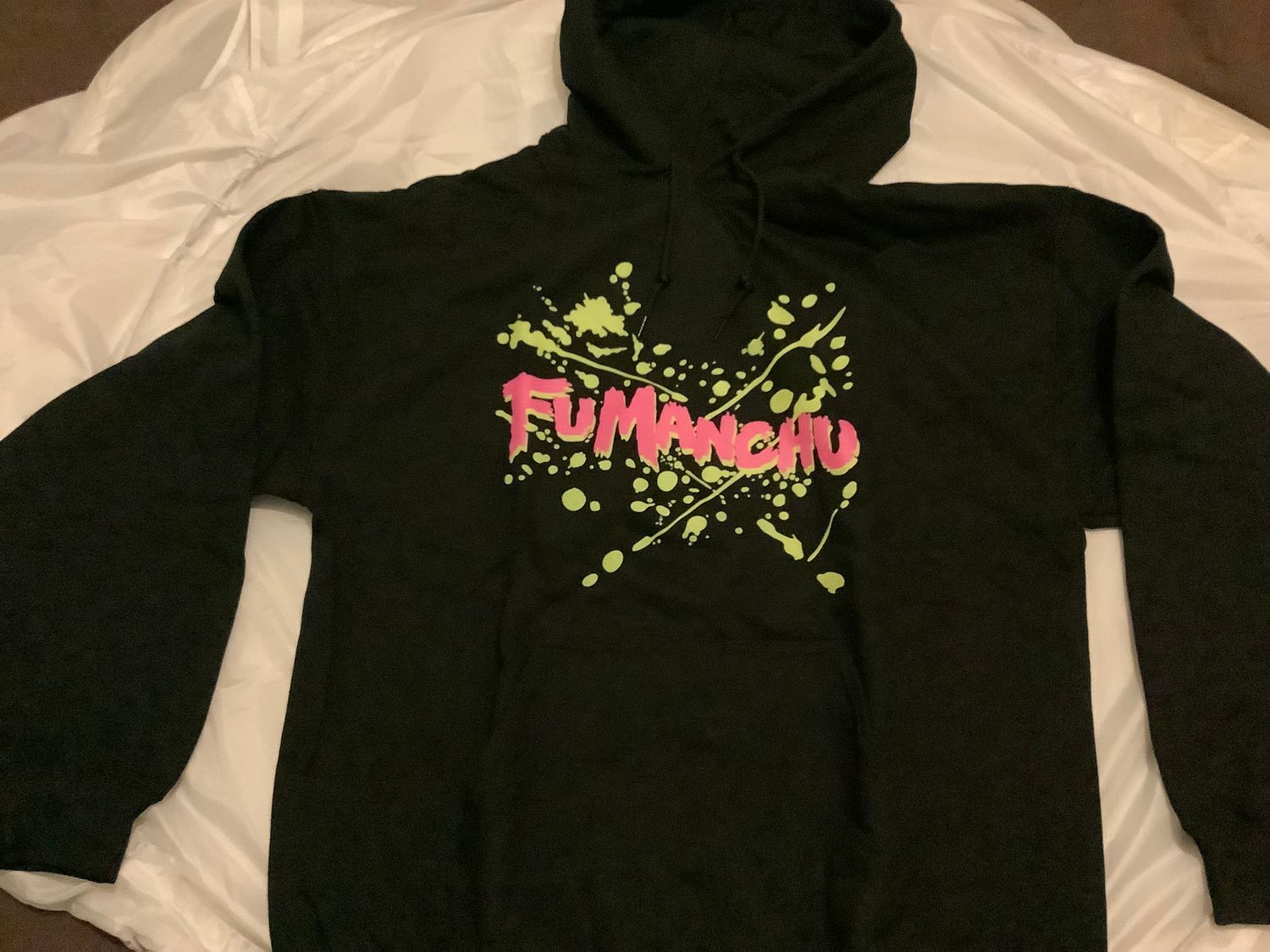 FU Manchu Paint Splat Logo (Black ) Pullover Hoodie