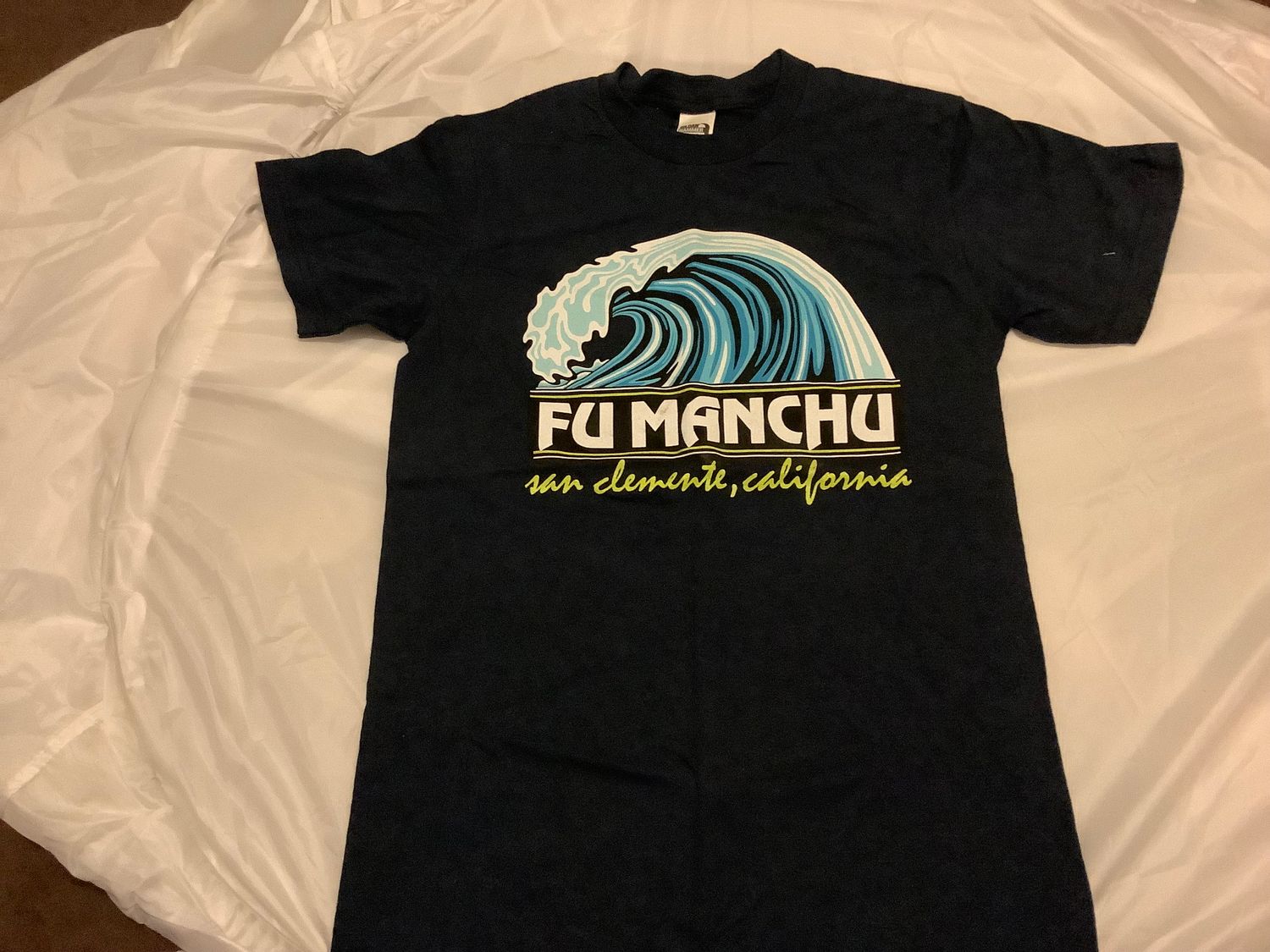 FU Manchu Wave Logo Blue  T-shirt