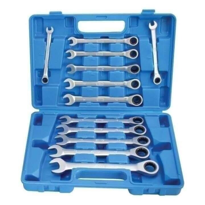 12PC RATCHET RING COMBINATION SPANNER SET