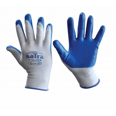 Satra tools Γάντια νάυλον νιτριλίου 12τεμ Νο9