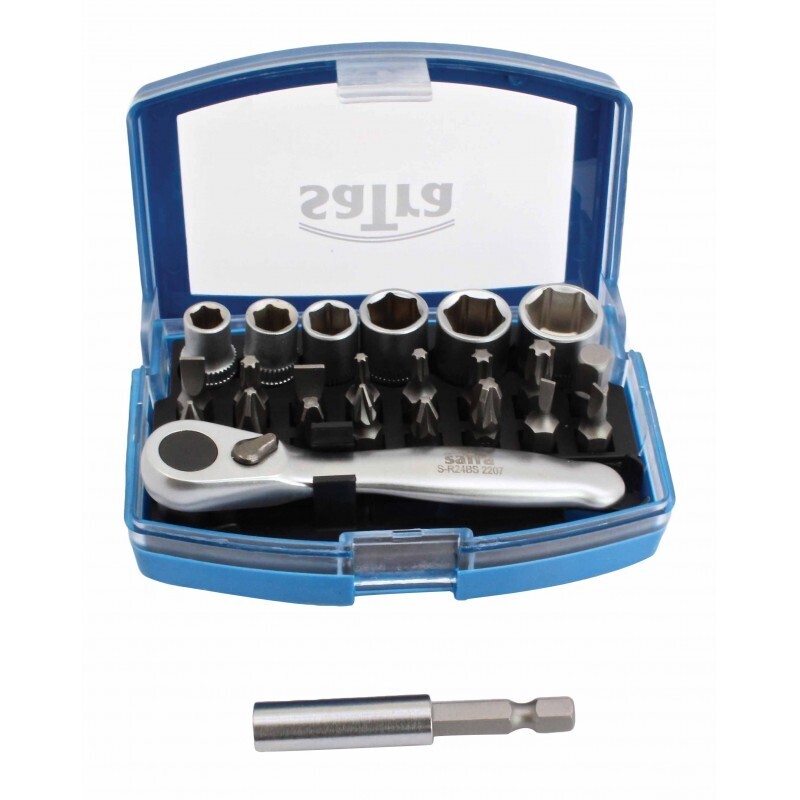 Satra tools 24PCS BIT-SOCKET SET