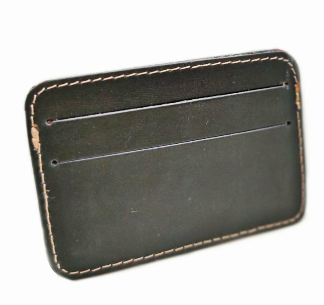 Tarjetero piel color negro