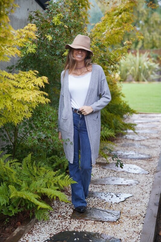 Chaqueta punto Kalpana gris