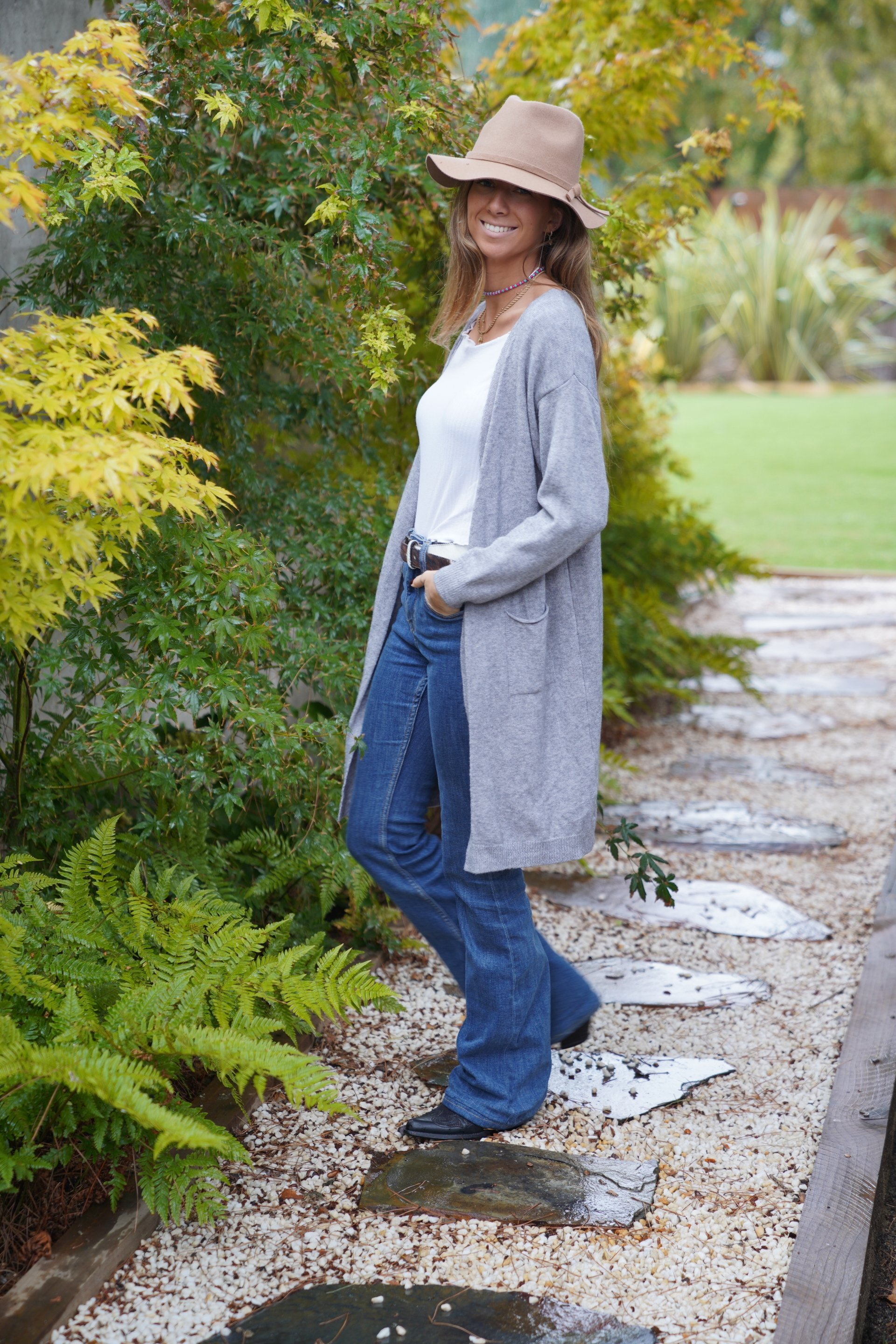 Chaqueta punto Kalpana gris