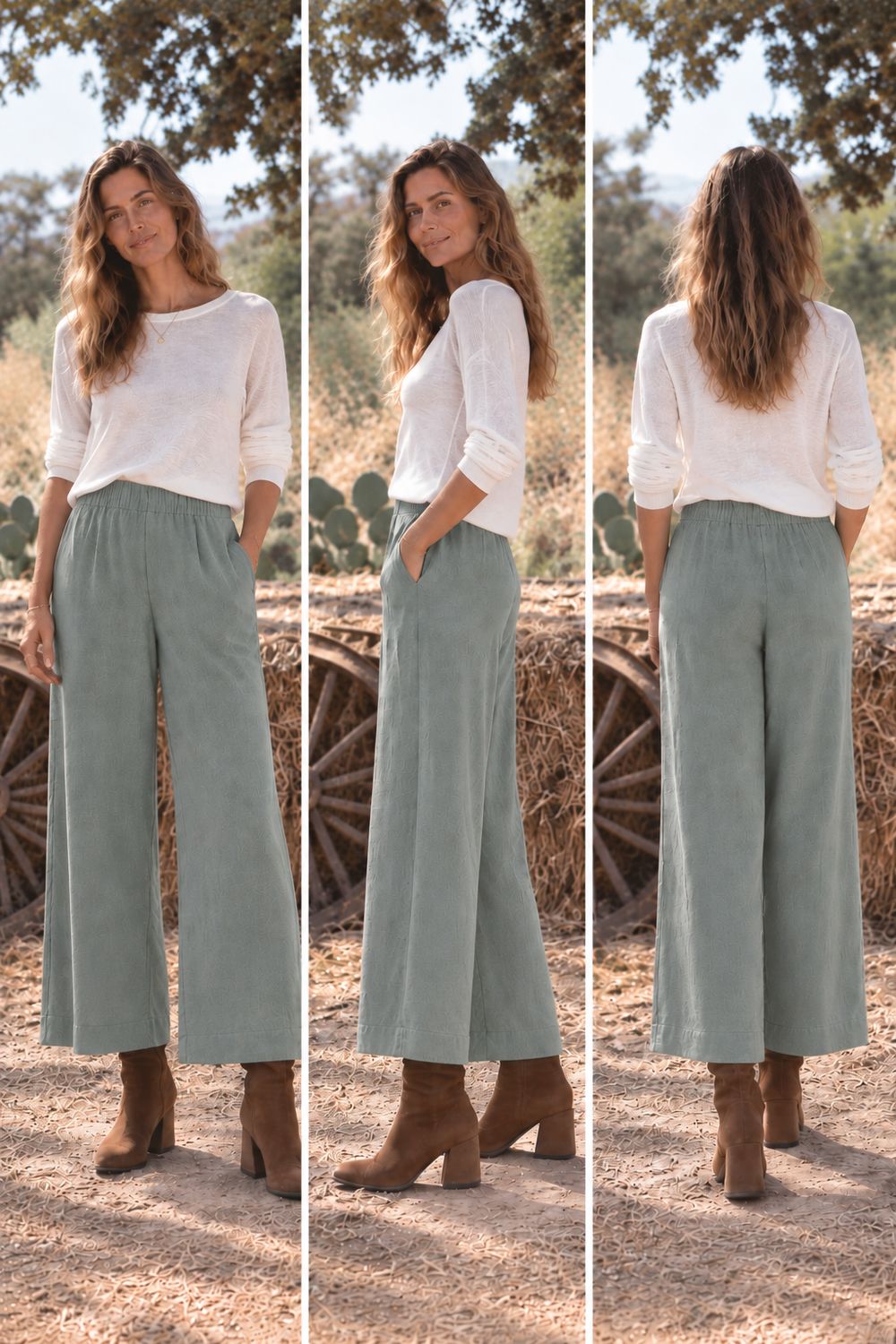 Pantalón Alika verde agua Pantalón Alika verde agua