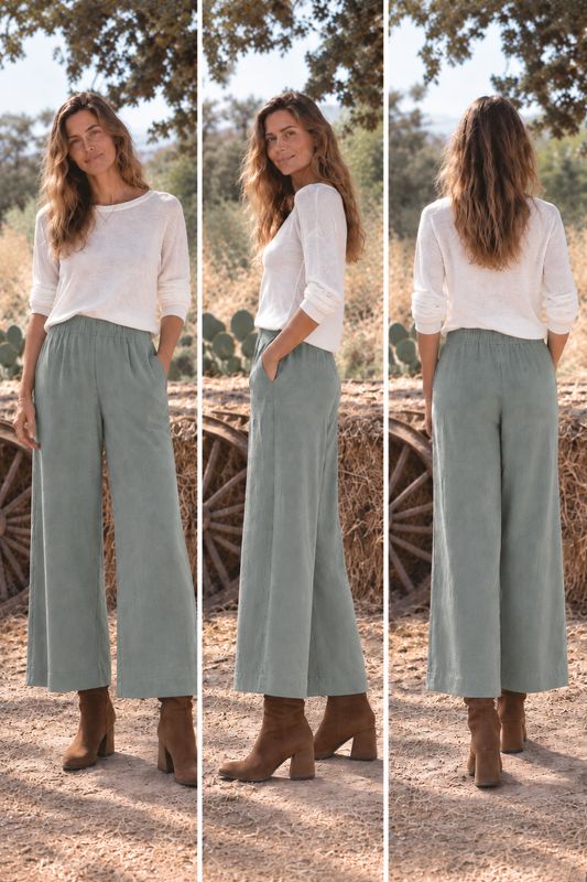 Pantalón Alika verde agua