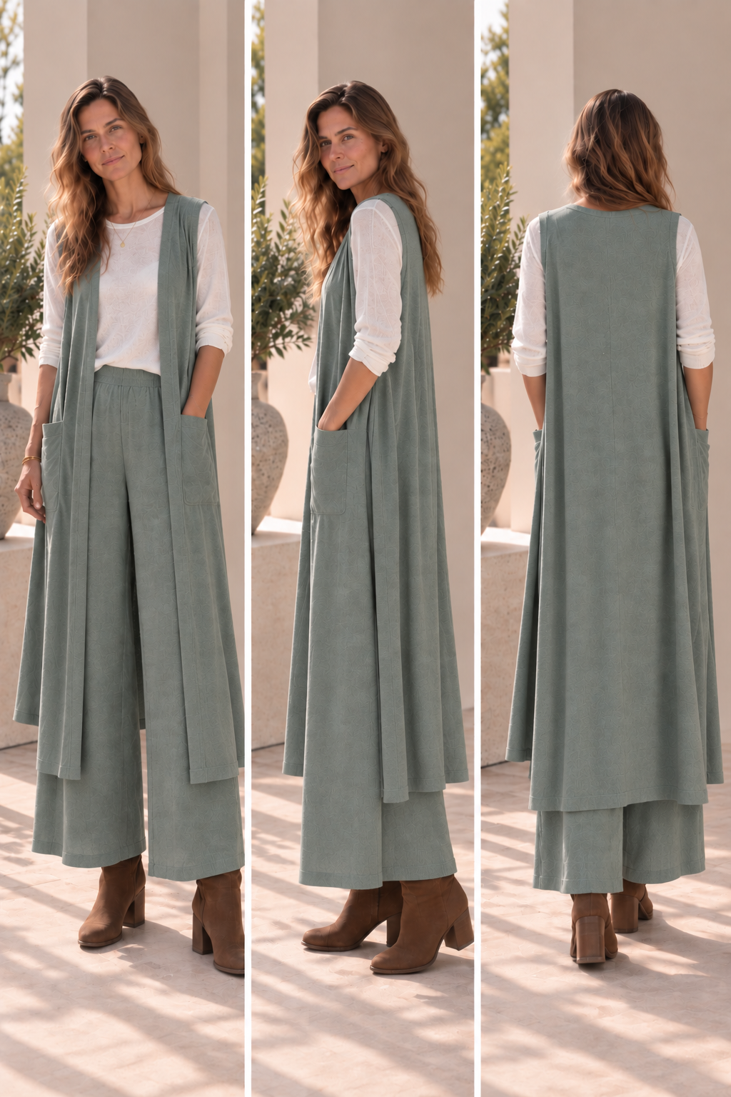 Pantalón Alika verde agua