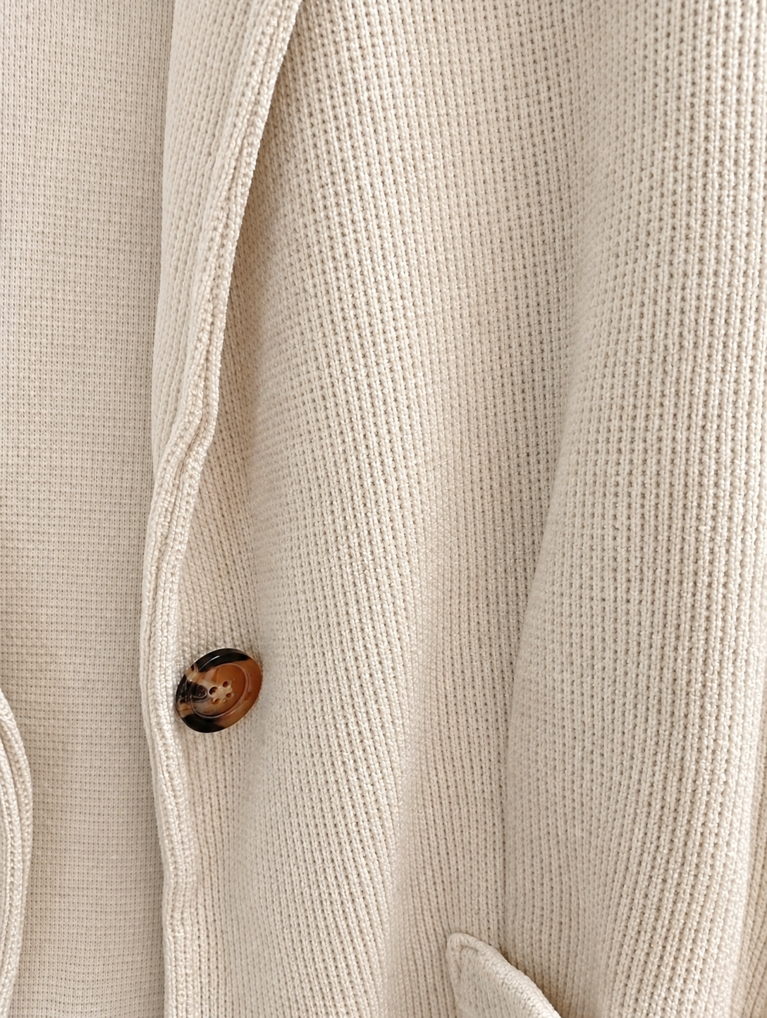 Chaqueta blazier color crema