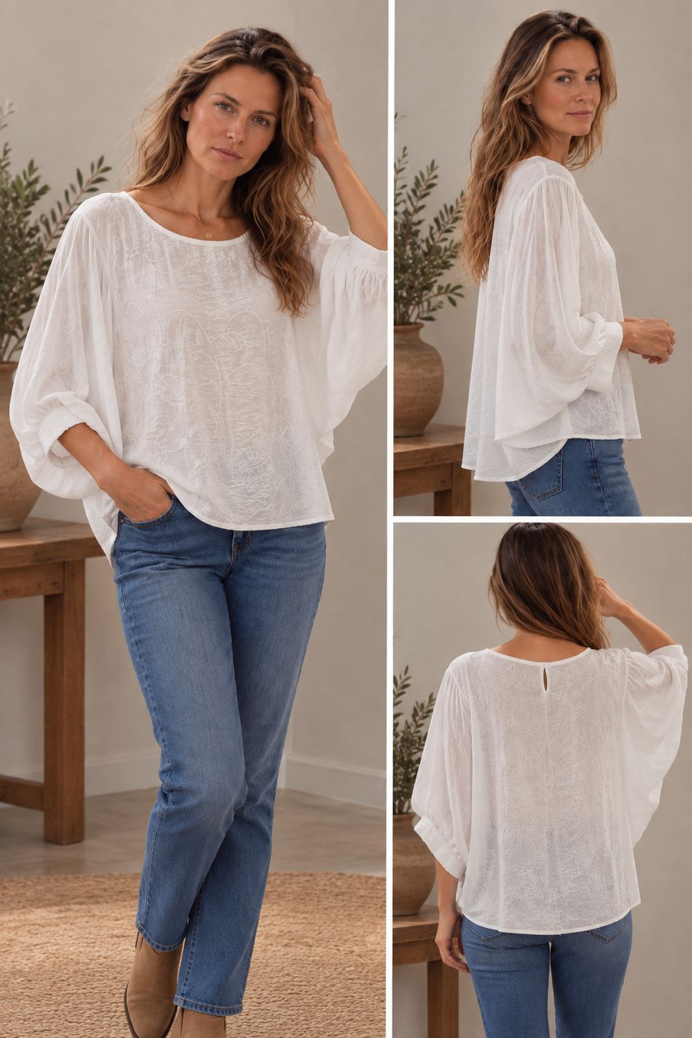 Blusa bursa blanca Blusa bursa blanca