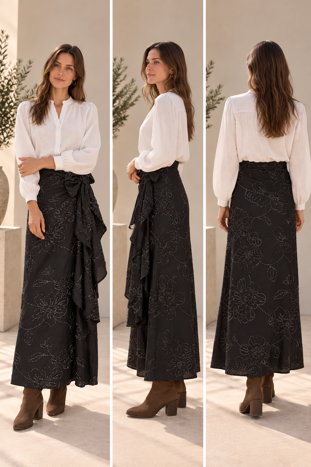 Falda negra Loan