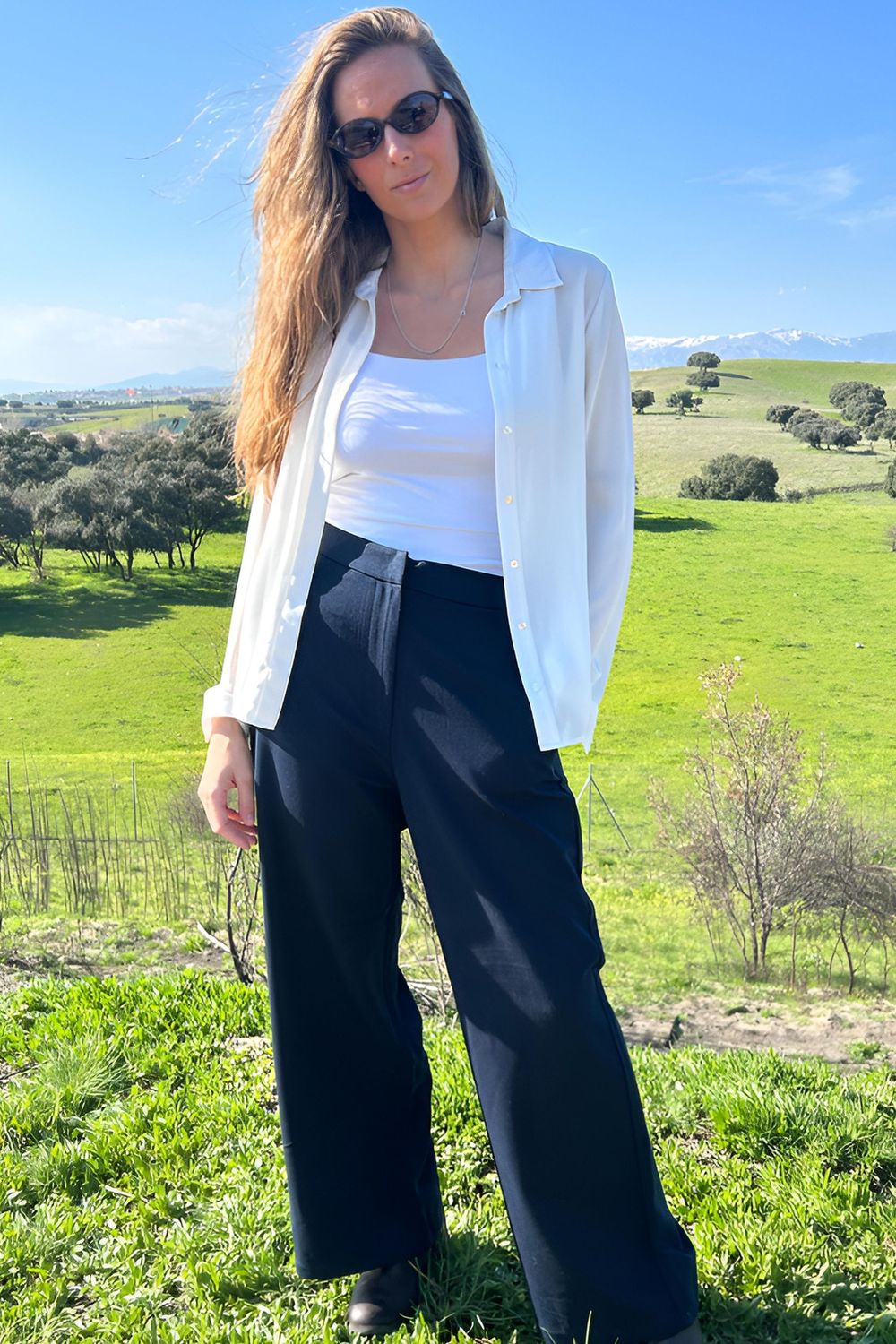 Pantalón Madrás azul marino