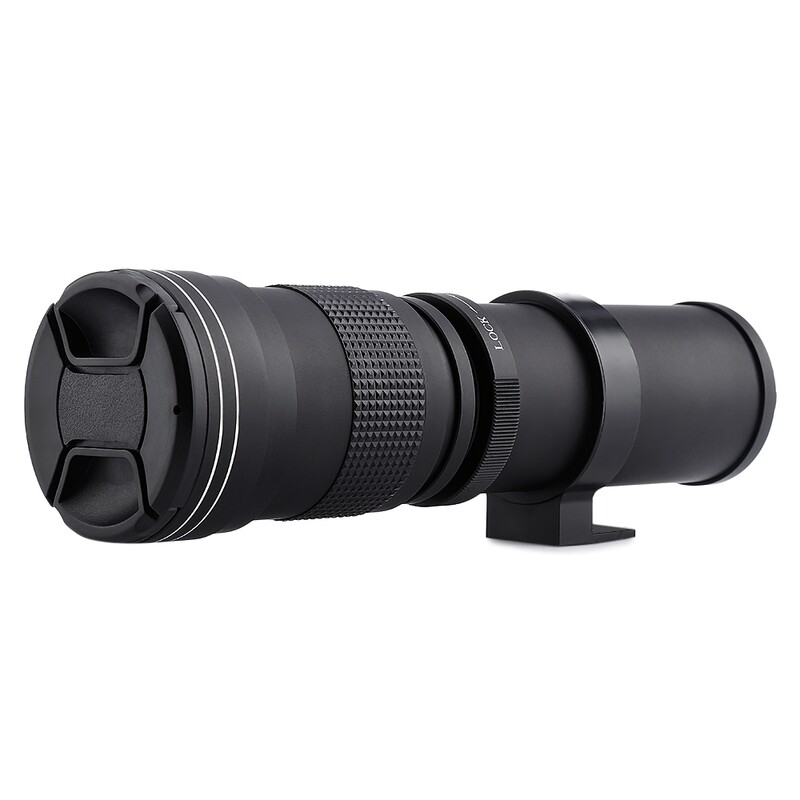 420-800MM-16 Super Telephoto Manual Zoom Lens with Adapter for Canon EOS EF Camera