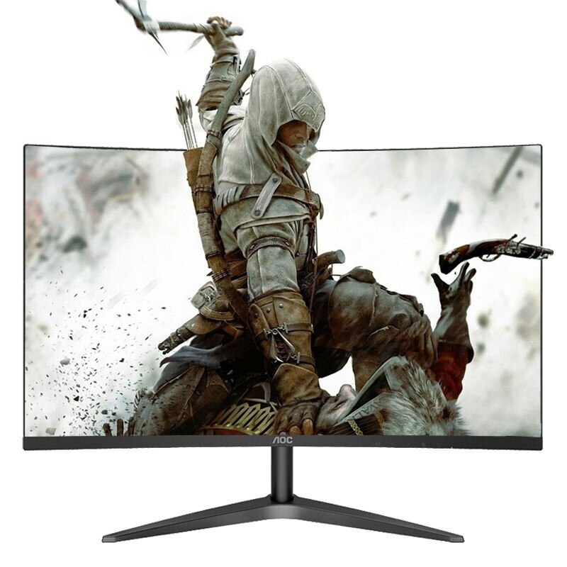 AOC C27B1H Monitor 27 inch 1700R Curved LCD MVA Display 1920 x 1080 FHD HDMI + VGA + 3.5mm Audio Output + 60Hz