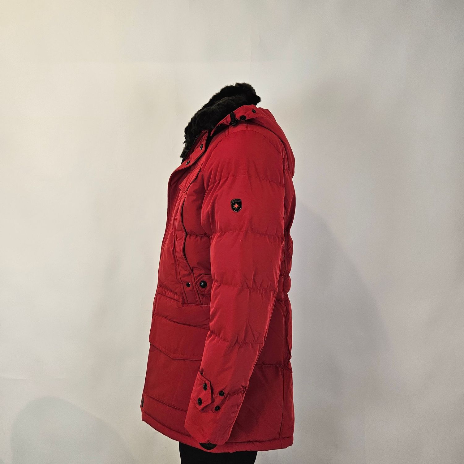 Herren Winterjacke Winterjacke Dunkelrot Deep Crimson Tommy