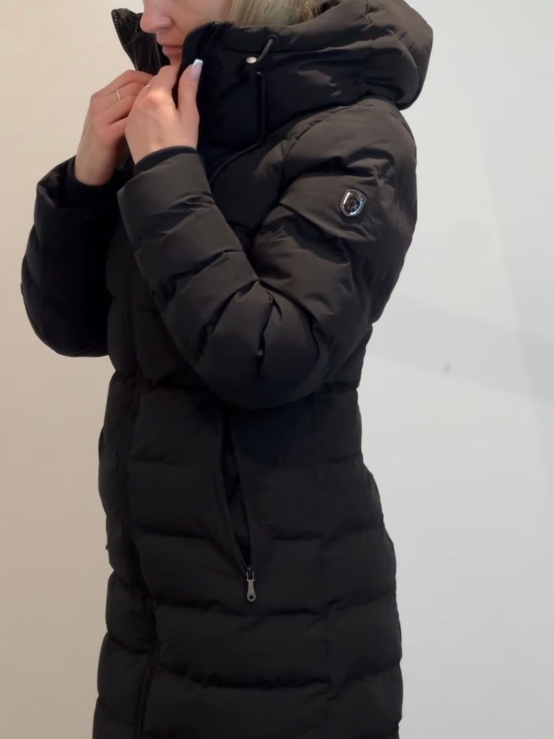 Long Black Wellensteyn Cordoba Mantel Wellensteyn Steppmantel