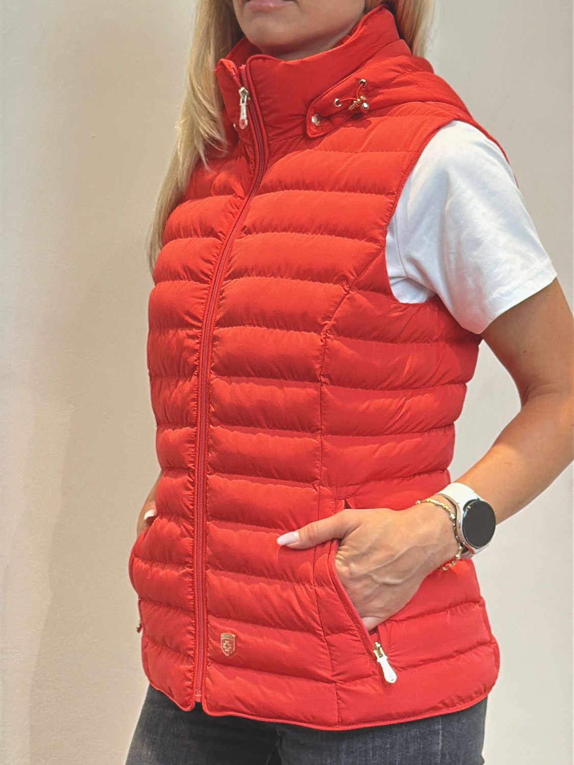 Wellensteyn Italy Vest Hood Damenweste coral