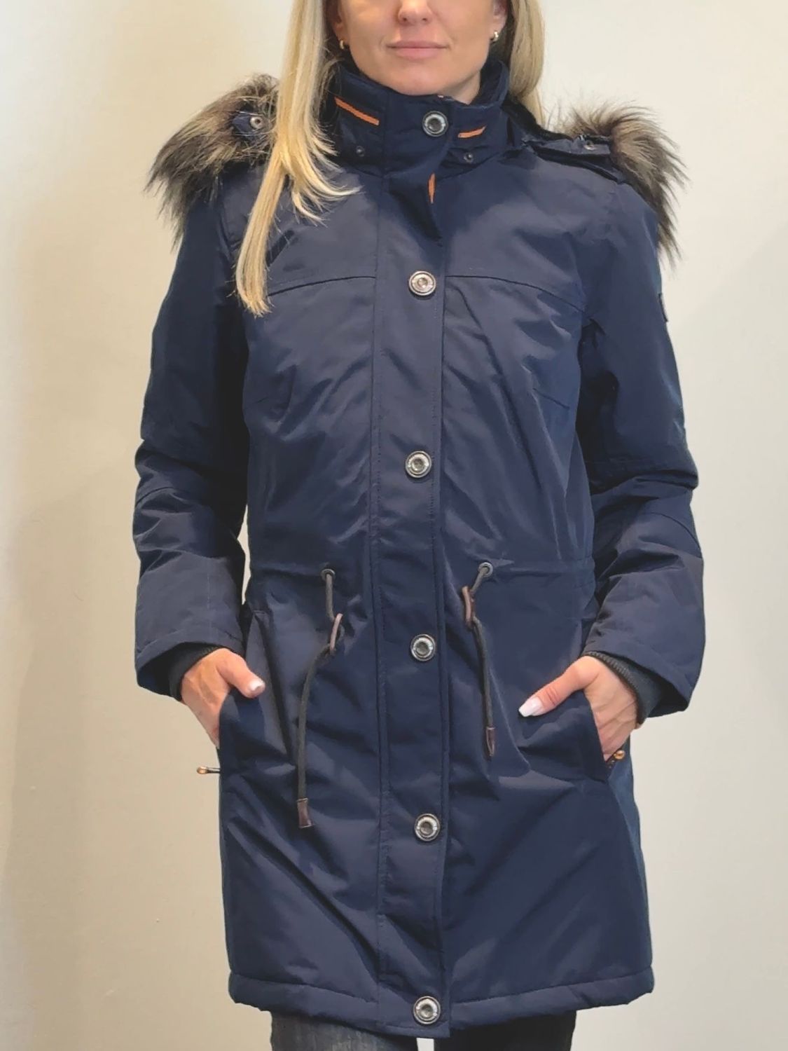 Wellensteyn Wolkenlos Damenmantel Winter midnightblue
