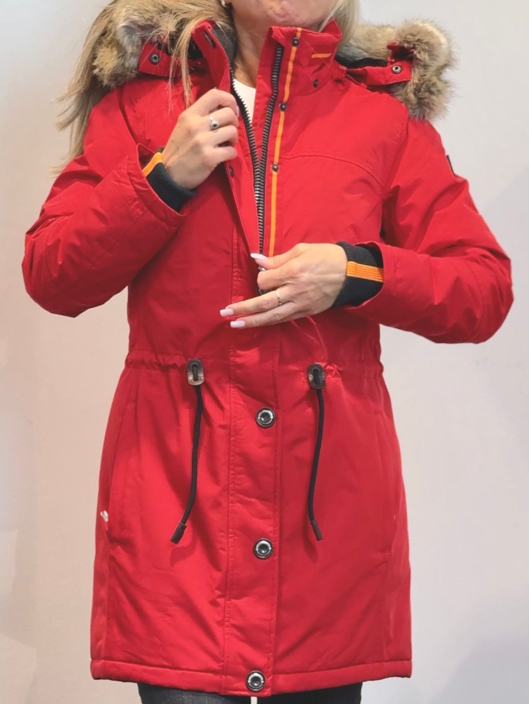 Wellensteyn Wolkenlos Damenmantel Winter red