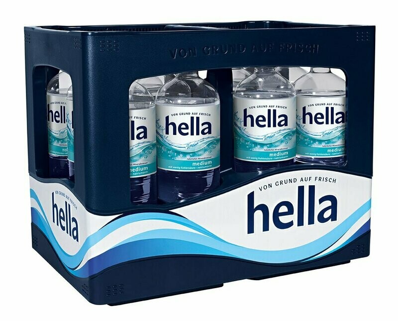 Hella Medium (12x 1,0l PET FL 10.79 € inkl. MwSt. zzgl. Pfand) Hella Medium (12x 1,0l PET FL 10.79 € inkl. MwSt. zzgl. Pfand)