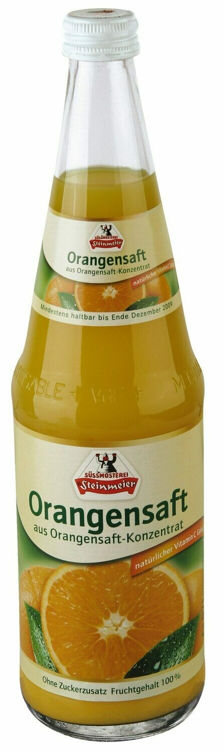 Steinmeier Orangensaft
(6x 0,7l FL Glas 13,99 € inkl. MwSt. zzgl. Pfand)