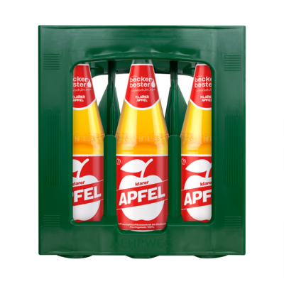 Beckers Bester Apfelsaft klar (6x 1,0l FL Glas 17,99 € inkl. MwSt. zzgl. Pfand)