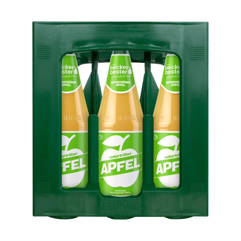 Beckers Bester Apfelsaft trüb (6x 1,0l FL Glas 16,99 € inkl. MwSt. zzgl. Pfand )