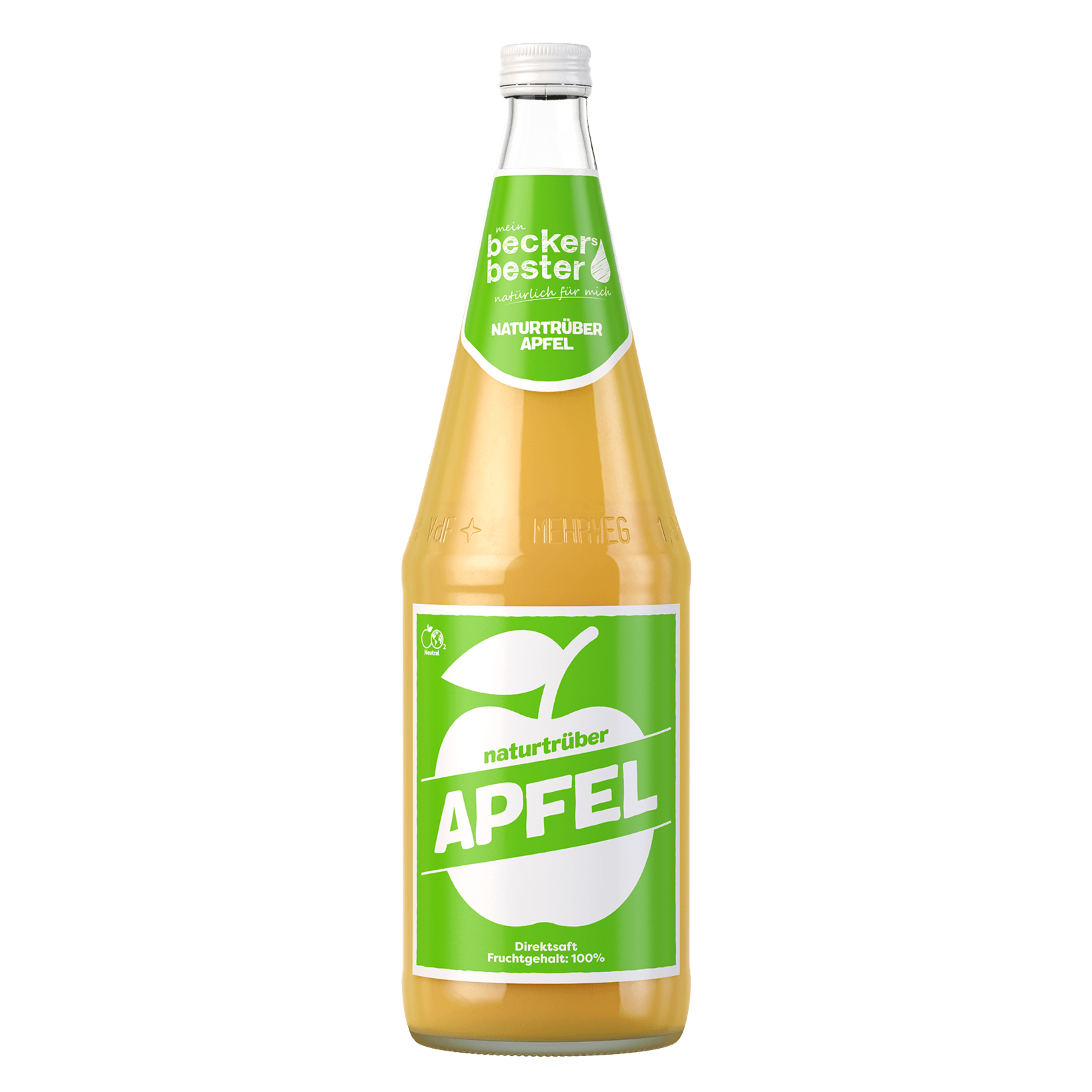 Beckers Bester Apfelsaft trüb (6x 1,0l FL Glas 16,99 € inkl. MwSt. zzgl. Pfand )