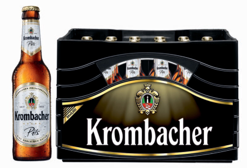 Krombacher Pils
(24x 0,33l FL Glas 17,79 € inkl. MwSt. zzgl. Pfand) Krombacher Pils
(24x 0,33l FL Glas 17,79 € inkl. MwSt. zzgl. Pfand)