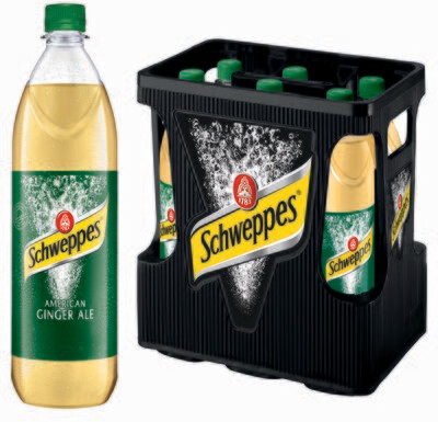 Schweppes Ginger American Ale (06x 1,0l PET FL 13.99 € inkl. MwSt. zzgl. Pfand)