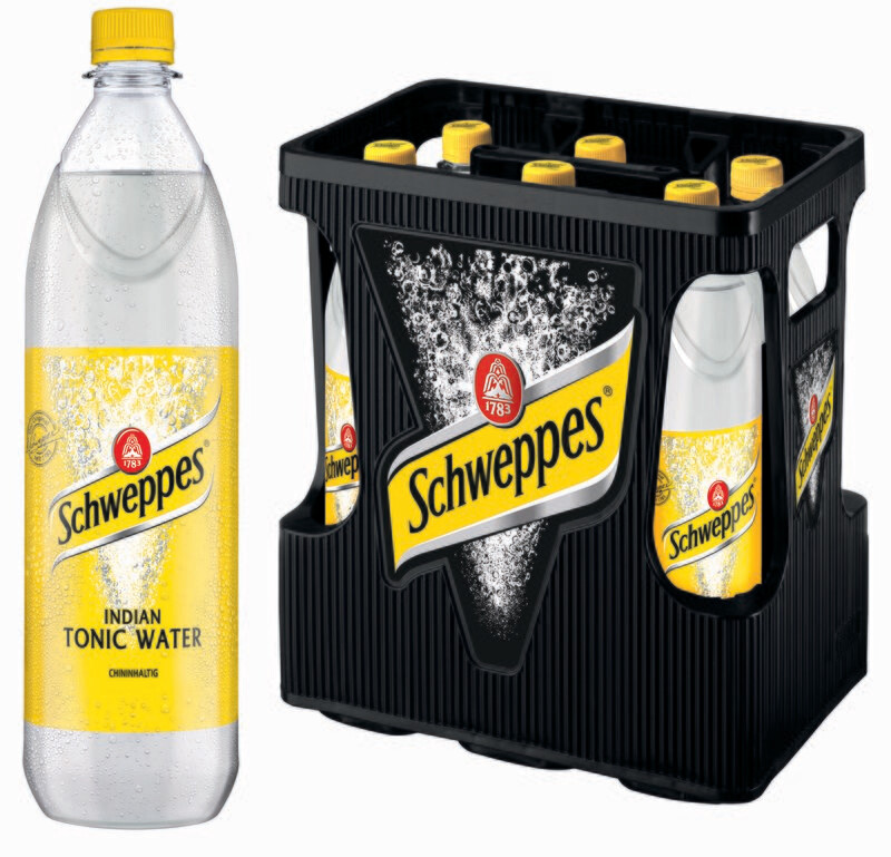 Schweppes Tonic Water
(06x 1,0l PET FL 12.99€ inkl. MwSt. zzgl. Pfand) Schweppes Tonic Water
(06x 1,0l PET FL 12.99€ inkl. MwSt. zzgl. Pfand)