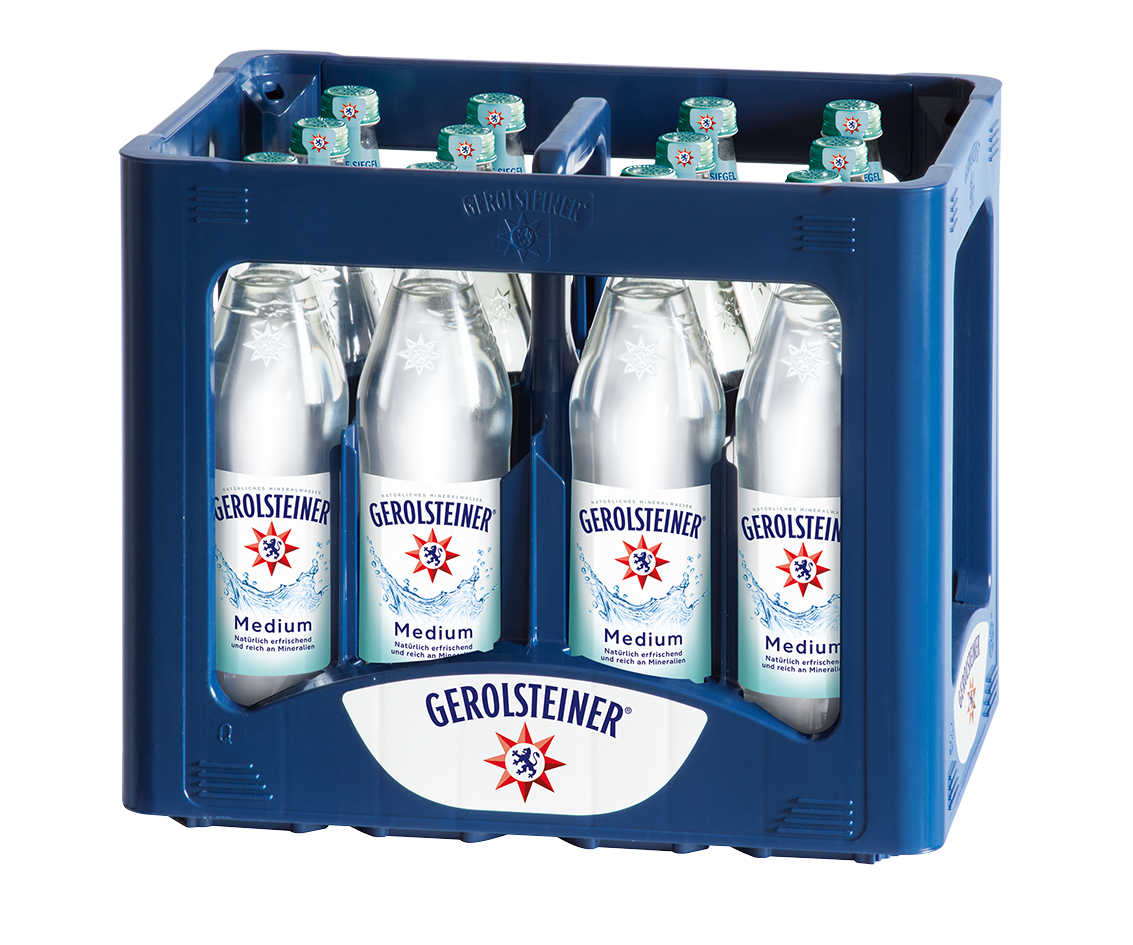 Gerolsteiner Medium 10,99 Euro
(12x 0,75 l Glas € inkl. MwSt. zzgl. Pfand)