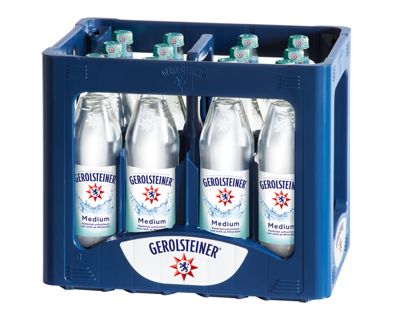 Gerolsteiner Medium 11,99 Euro (12x 0,75 l Glas € inkl. MwSt. zzgl. Pfand) Gerolsteiner Medium 11,99 Euro (12x 0,75 l Glas € inkl. MwSt. zzgl. Pfand)