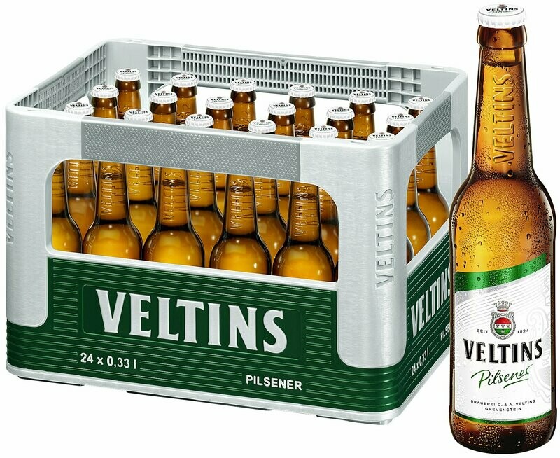 Veltins Pilsener
(24x 0,33l FL Glas 16,99 € inkl. MwSt. zzgl. Pfand) Veltins Pilsener
(24x 0,33l FL Glas 16,99 € inkl. MwSt. zzgl. Pfand)
