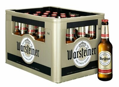 Warsteiner Alkoholfrei (24x 0,33l FL Glas 18.99 € inkl. MwSt. zzgl. Pfand) Warsteiner Alkoholfrei (24x 0,33l FL Glas 18.99 € inkl. MwSt. zzgl. Pfand)