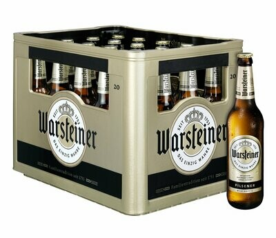Warsteiner Pils (20x 0,5l  FL Glas 18,99 € inkl. MwSt. zzgl. Pfand)