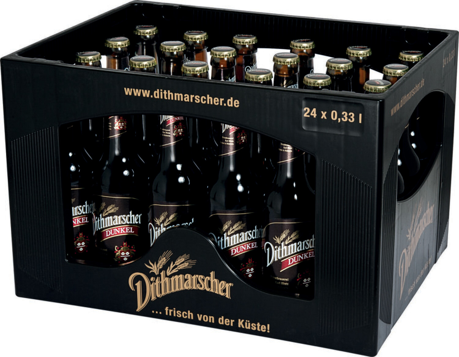 Dithmarschener Dunkel Kronkorken
(24x 0,33l FL Glas 14,99€ inkl. MwSt. zzgl. Pfand)