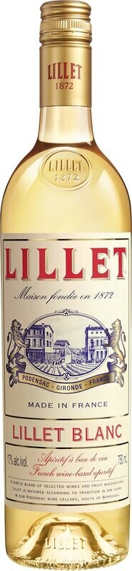 Lillet Blanc 17% vol. / 0,75l Flasche / 14,99 € Lillet Blanc 17% vol. / 0,75l Flasche / 14,99 €