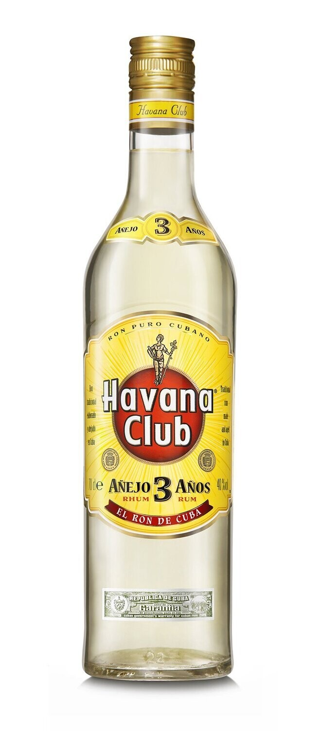 Havanna Club 3 Años 40% vol. / 0,7l Flasche / 14, 99€