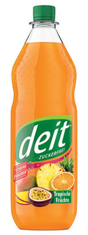 Deit Tropische Früchte (12x 1,0l PET FL 12,99€ inkl. MwSt. zzgl. Pfand) Deit Tropische Früchte (12x 1,0l PET FL 12,99€ inkl. MwSt. zzgl. Pfand)