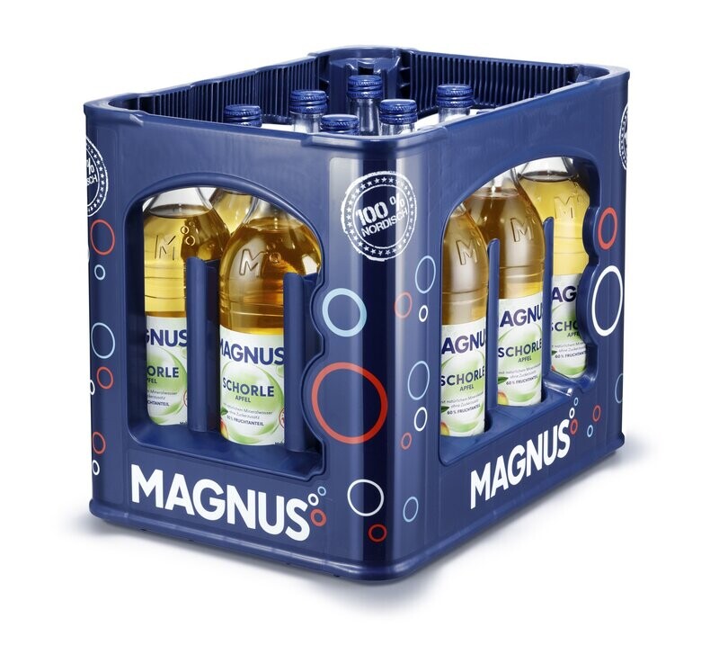 Magnus Apfelschorle (12x 0,75l Glas FL 11,99 € inkl. MwSt. zzgl. Pfand) Magnus Apfelschorle (12x 0,75l Glas FL 11,99 € inkl. MwSt. zzgl. Pfand)