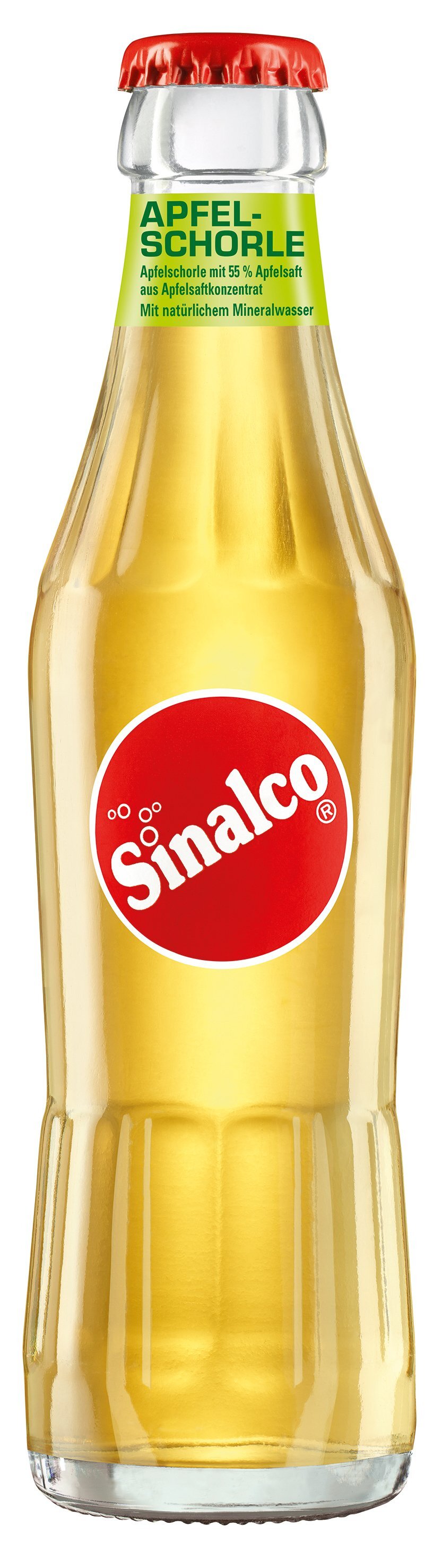 Sinalco Apfelschorle (24x0,25l Glas 14,99 € inkl. MwSt. zzgl. Pfand)