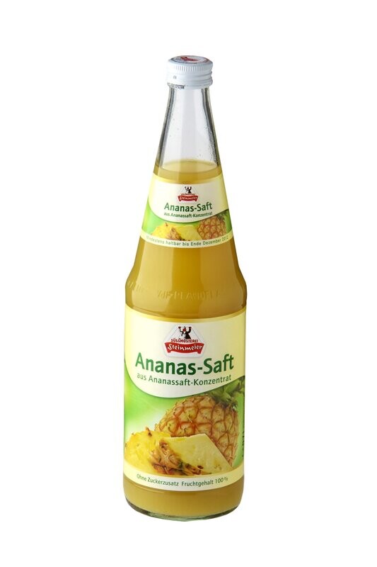 Steinmeier Ananassaft (6x 0,7l FL Glas 11,99 € inkl. MwSt. zzgl. Pfand) Steinmeier Ananassaft (6x 0,7l FL Glas 11,99 € inkl. MwSt. zzgl. Pfand)