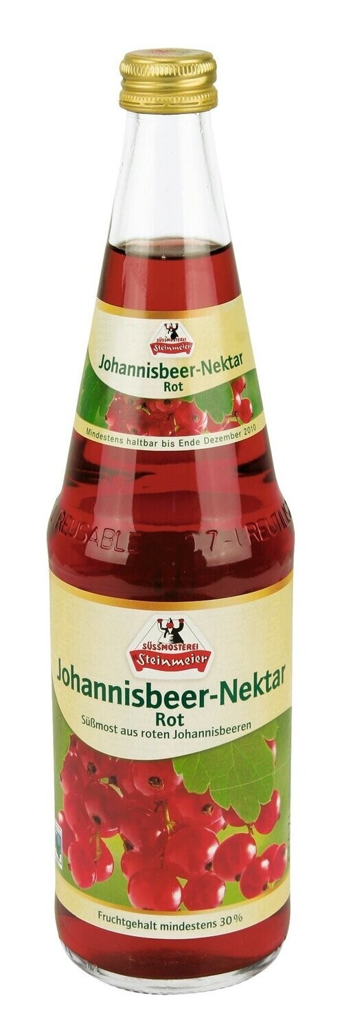 Steinmeier Johannisbeer-Nektar / rot (6x 0,7l  FL Glas 10,99 € inkl. MwSt. zzgl. Pfand)