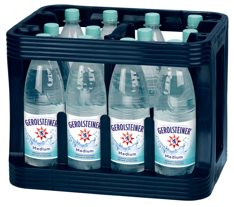 Gerolsteiner Medium (12x 1,0 l PET FL 12,49 € inkl. MwSt. zzgl. Pfand) Gerolsteiner Medium (12x 1,0 l PET FL 12,49 € inkl. MwSt. zzgl. Pfand)