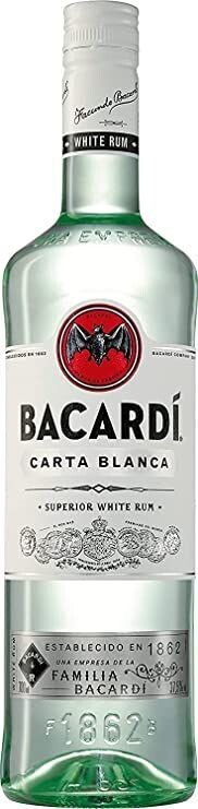 BACARDÍ Carta Blanca Rum / 37,5% vol. / 0,7l Flasche / 13,99€ BACARDÍ Carta Blanca Rum / 37,5% vol. / 0,7l Flasche / 13,99€