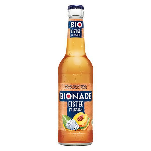 Bionade Eistee Pfirsich 12x 0,33l FL Glas / 12,69 € inkl. MwSt. zzgl. Pfand Bionade Eistee Pfirsich 12x 0,33l FL Glas / 12,69 € inkl. MwSt. zzgl. Pfand