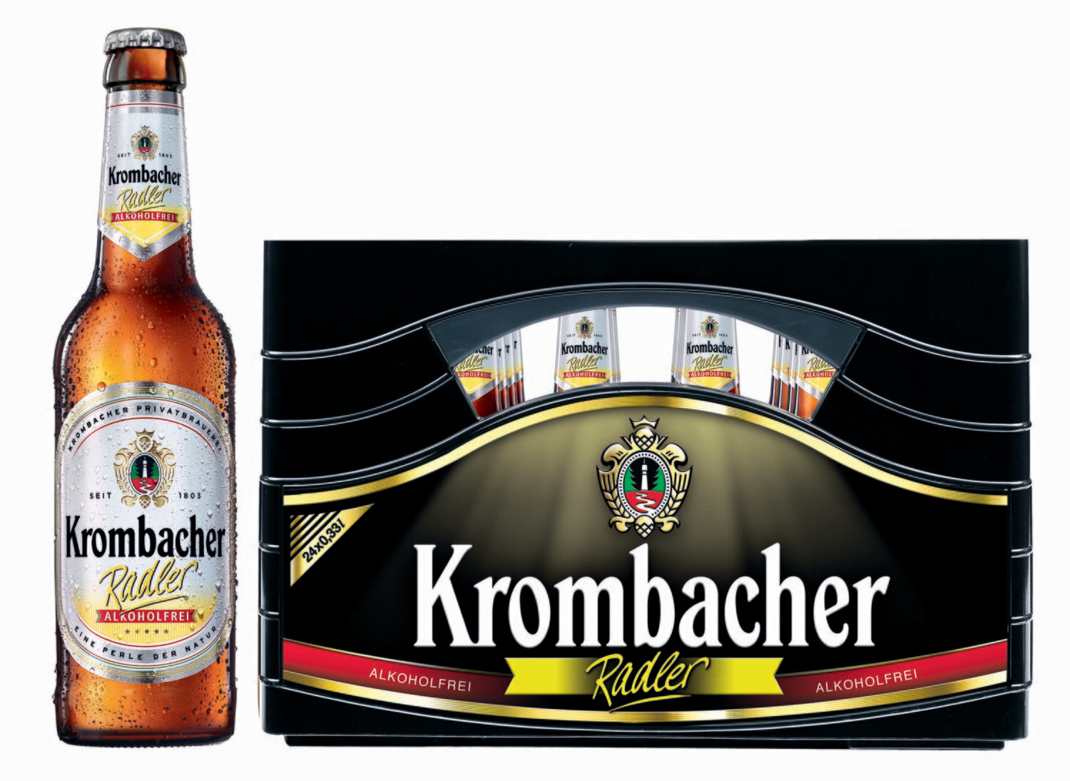 Krombacher Radler Alkoholfrei (24x 0,33l  FL Glas 19,79 € inkl. MwSt. zzgl. Pfand)