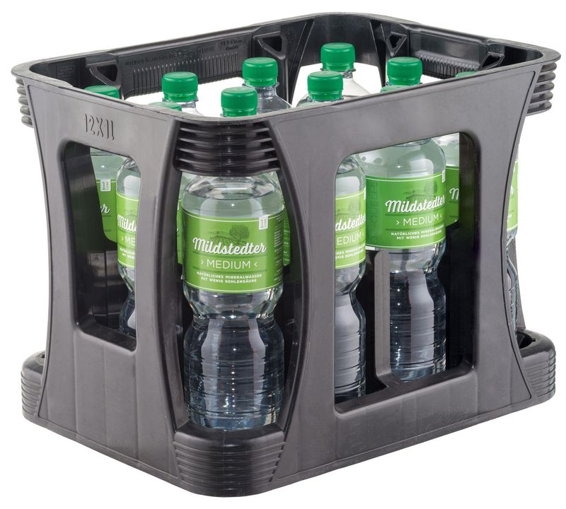 Mildstedter Mineralwasser Medium  (12x 1,0l PET FL 7,99 € inkl. MwSt. zzgl. Pfand)