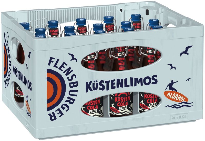 Flensburger Küsten Cola Zero (20x 0,33l  FL Glas 18.99€ inkl. MwSt. zzgl. Pfand)