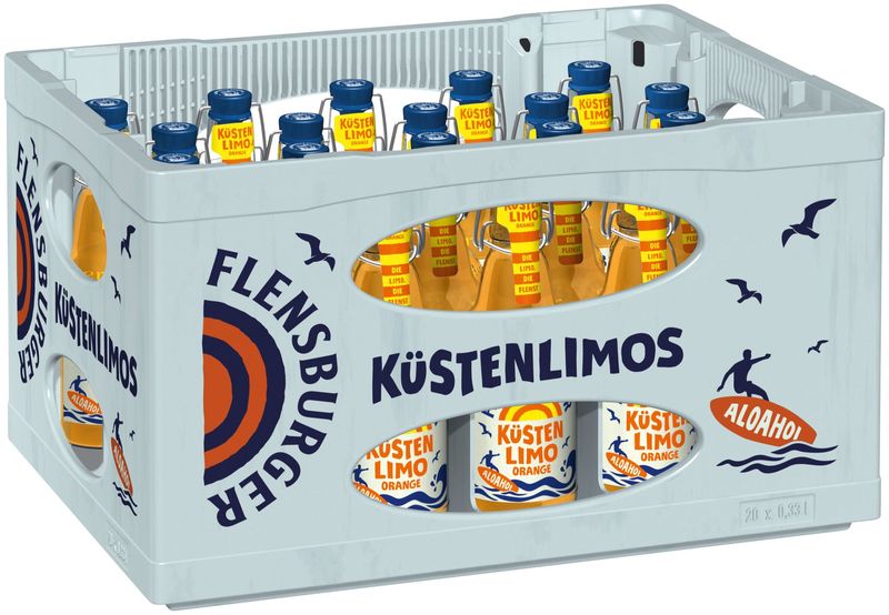 Flensburger Küsten Limo Orange (20x 0,33l  FL Glas 18.99€ inkl. MwSt. zzgl. Pfand)